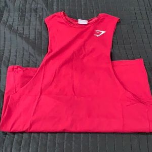 Gymshark Critical Drop Tank Claret Red